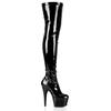 Pleaser - ADORE3000 Plateau Overknee Laarzen - Paaldans schoenen - Zwart Product image